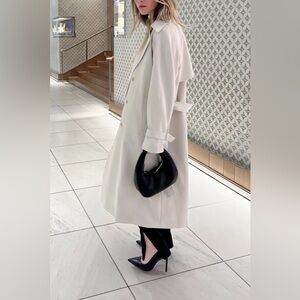 Oak + Fort Oversized Trench Coat - BIRCH XXS